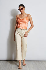 Silk Satin Cami | Elie Tahari TANGERINE