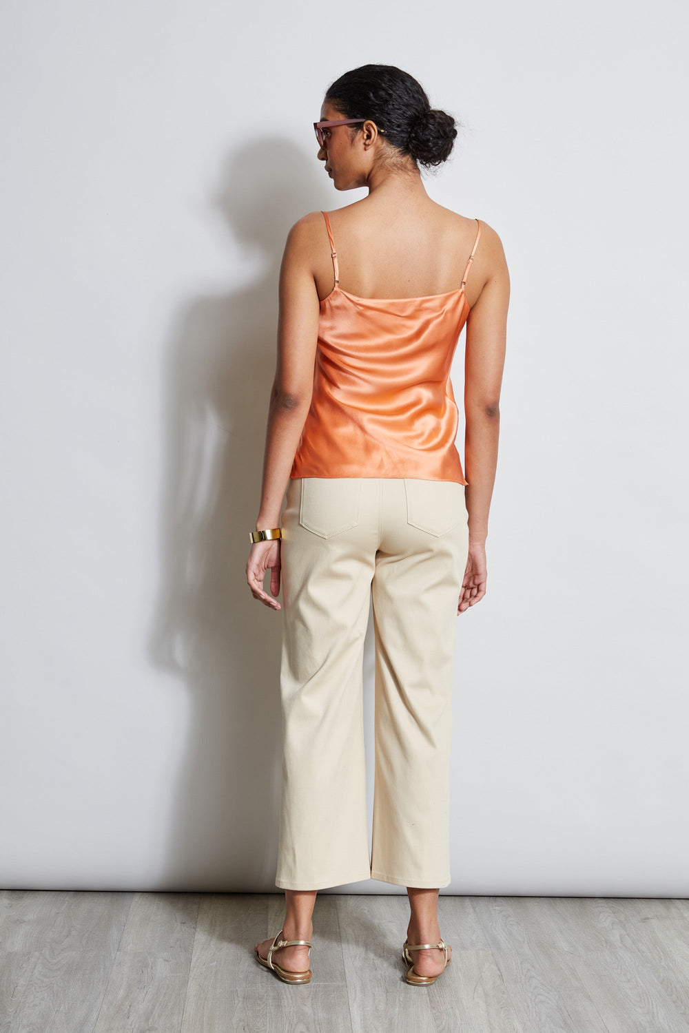 Silk Satin Cami | Elie Tahari TANGERINE