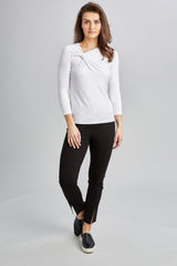 Elie Tahari - Asym 3/4 Twist Knit | Elie Tahari White