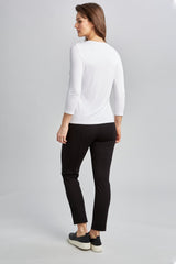 Elie Tahari - Asym 3/4 Twist Knit | Elie Tahari White