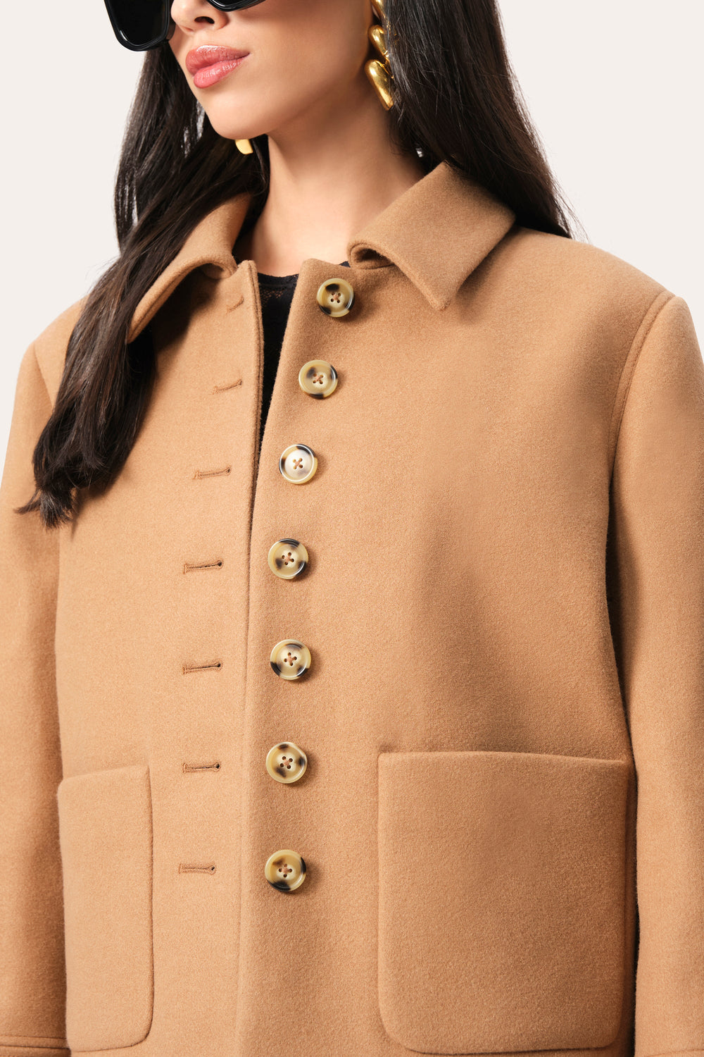 Double Face Jacket | Elie Tahari CAMEL