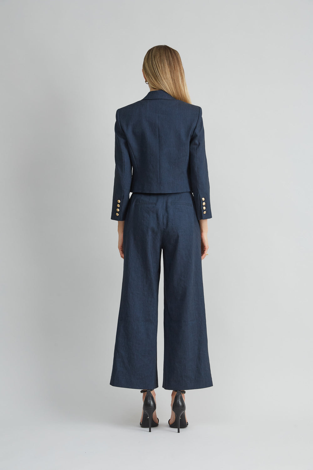 Cropped Linen Jacket | Elie Tahari STARGAZER