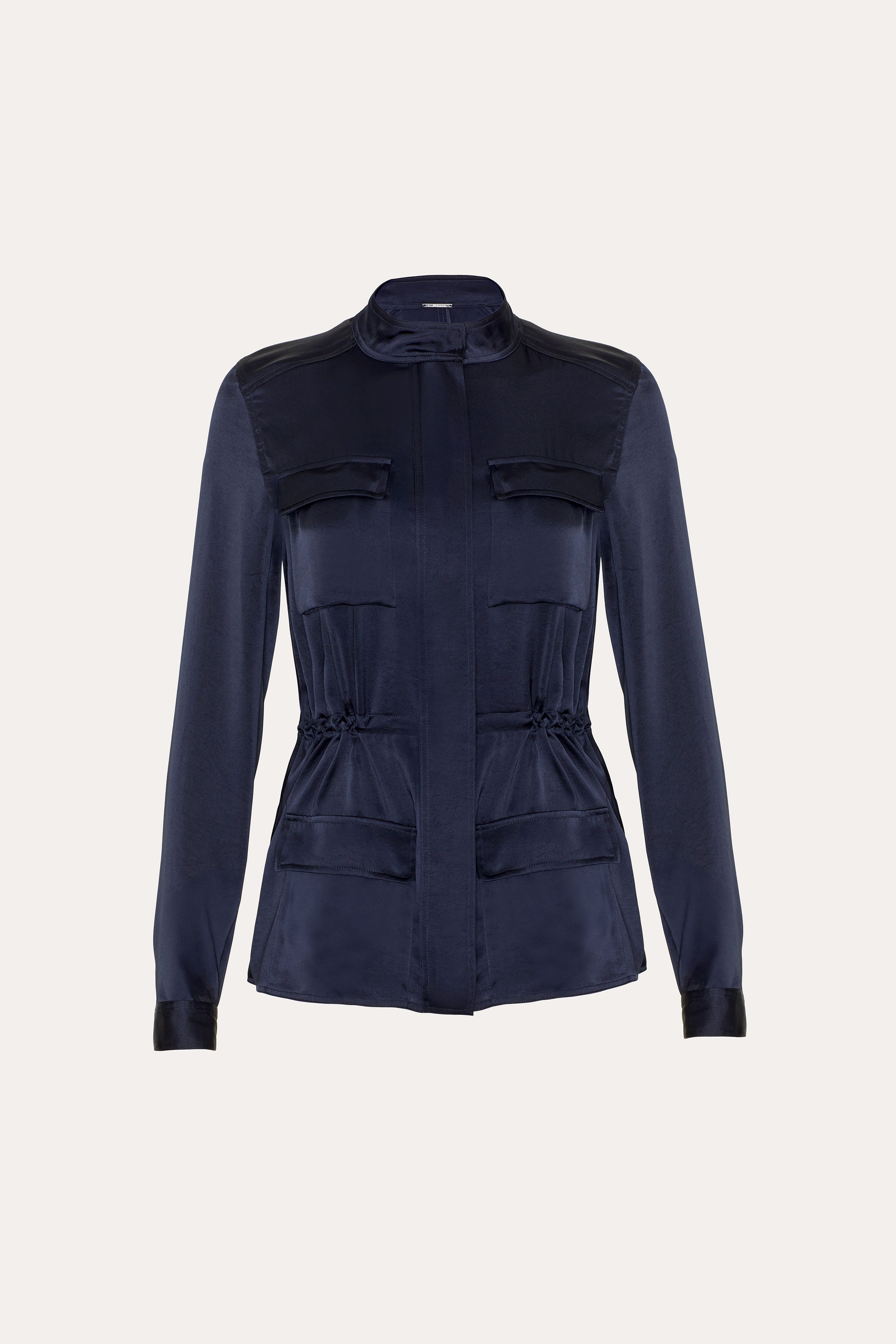 Olivia Utility Satin Jacket | Elie Tahari STARGAZER