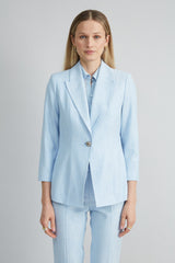 Mélange Blazer | Elie Tahari MIST BLUE