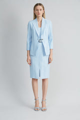 Mélange Blazer | Elie Tahari MIST BLUE