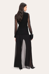 Chiffon Sleeve Blazer | Elie Tahari BLACK