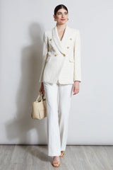 Tweed Double Breasted Blazer | Elie Tahari FOAM