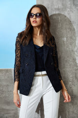 Double Breasted Lace Blazer | Elie Tahari STARGAZER