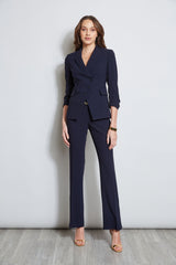 3 Button Ruched Sleeve Blazer | Elie Tahari STARGAZER