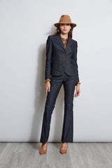 Denim 3 Button Blazer | Elie Tahari INDIGO