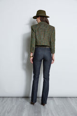 Boucle Tweed Cropped Jacket | Elie Tahari OLIVE MULTI