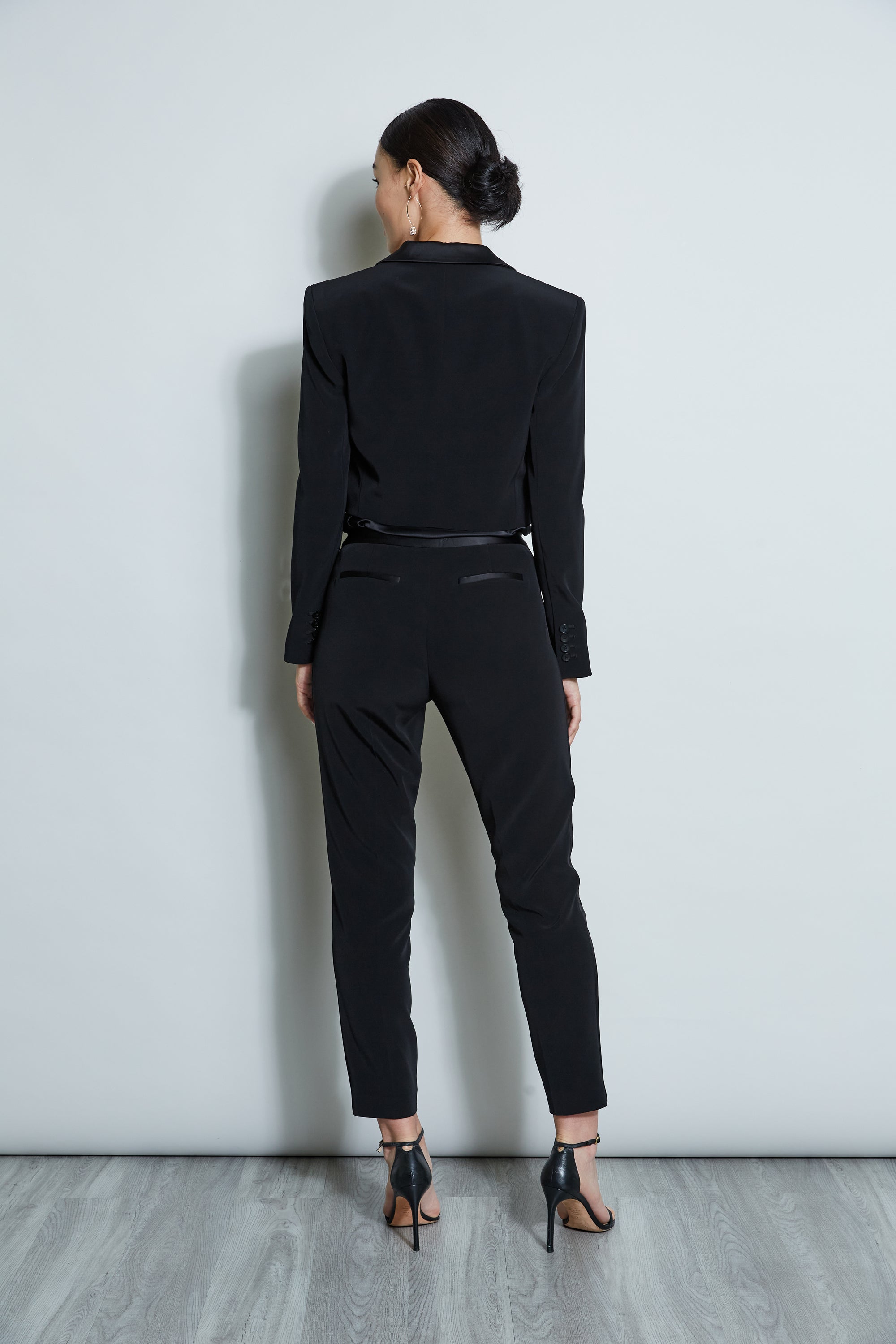 Cropped Tuxedo Jacket | Elie Tahari BLACK