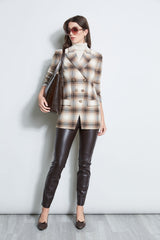 Double Breasted Ombre Plaid Blazer | Elie Tahari MULTI