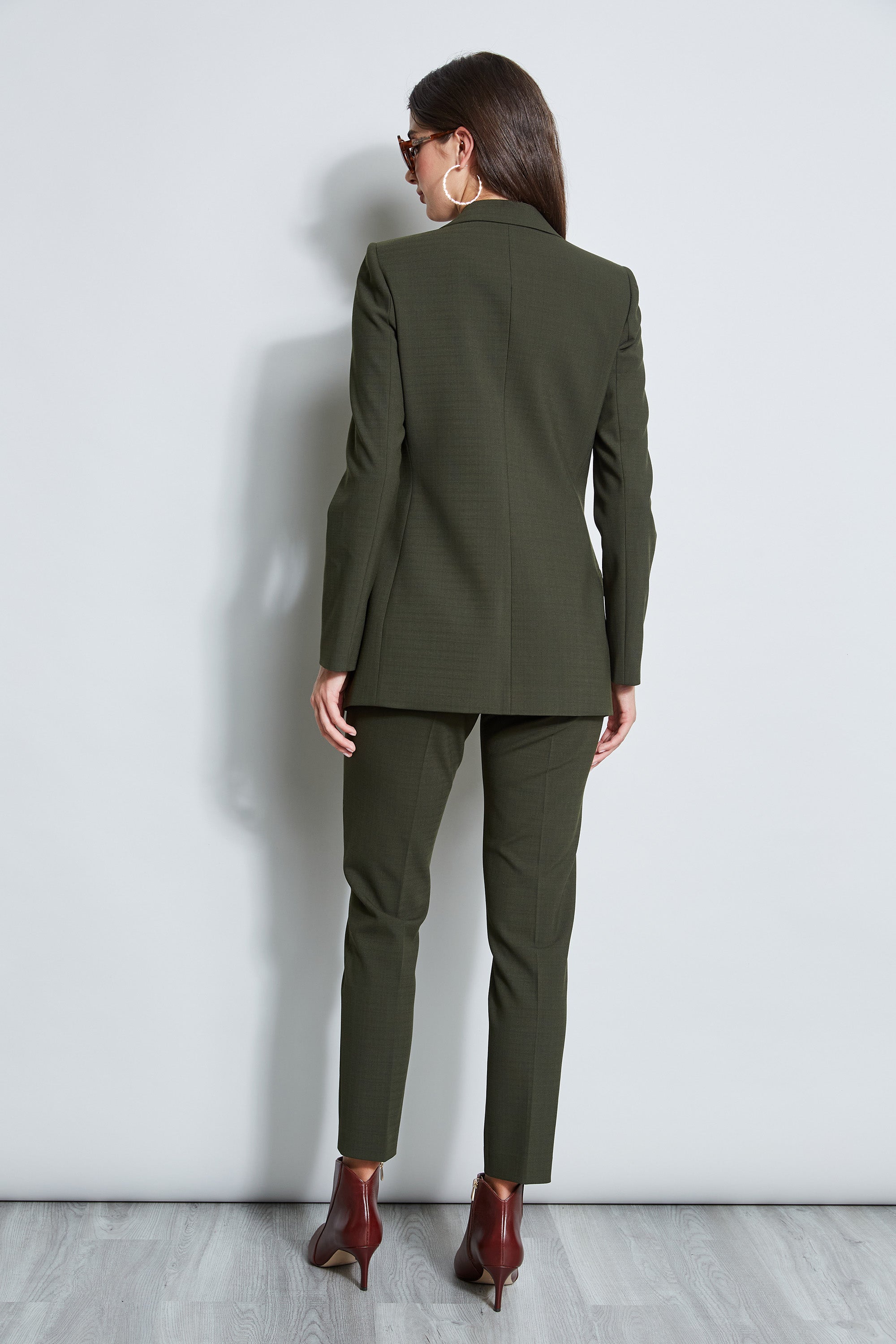 7 Button Blazer | Elie Tahari OLIVE