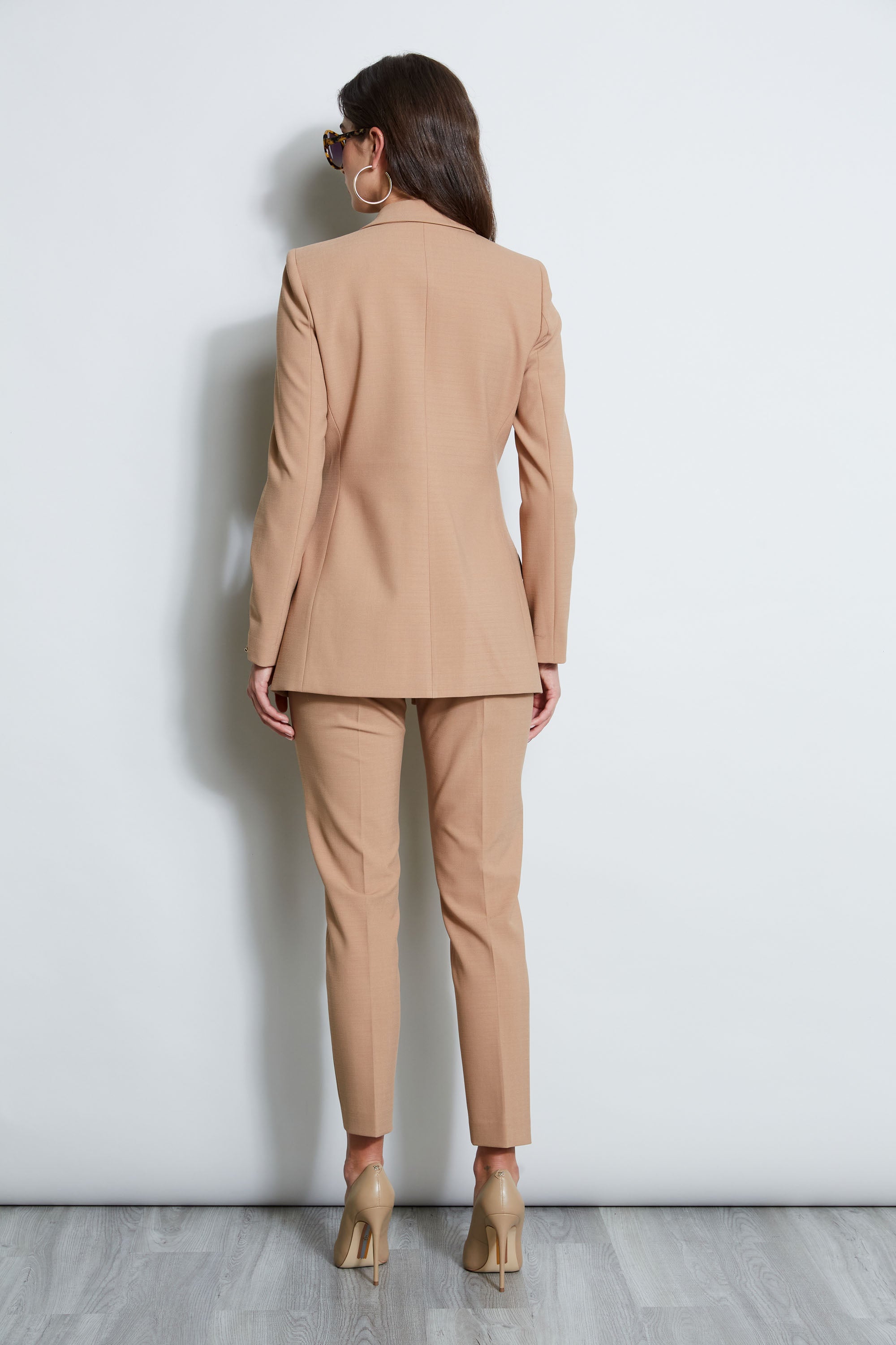 7 Button Blazer | Elie Tahari CAMEL