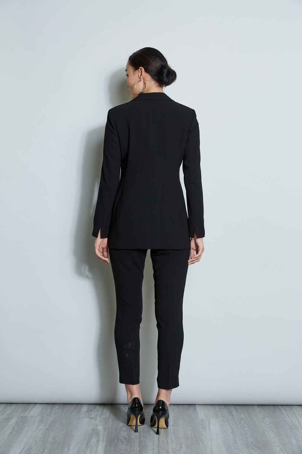 Asymmetric Single Button Blazer | Elie Tahari BLACK