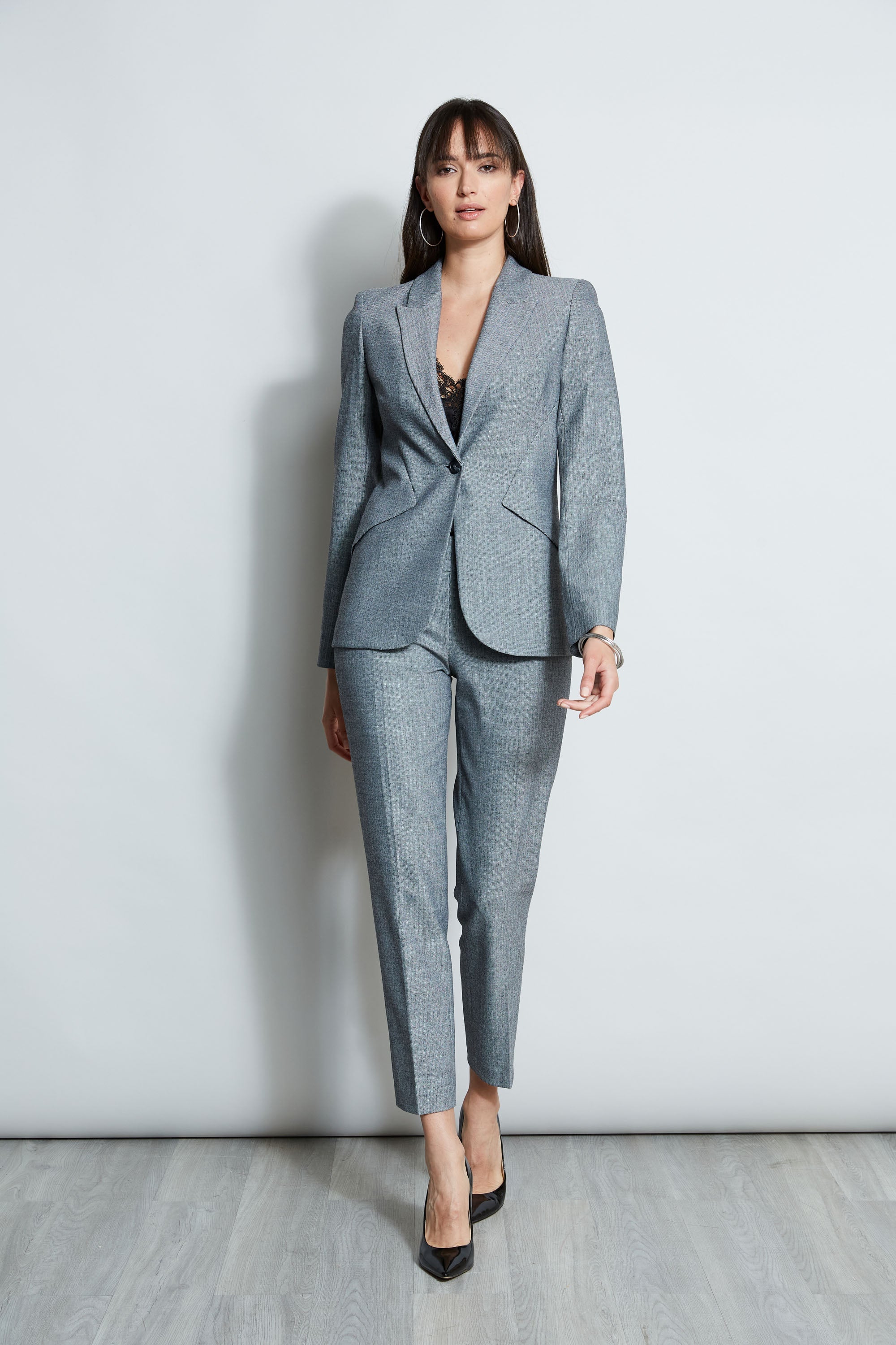 Herringbone Panel Blazer | Elie Tahari MULTI