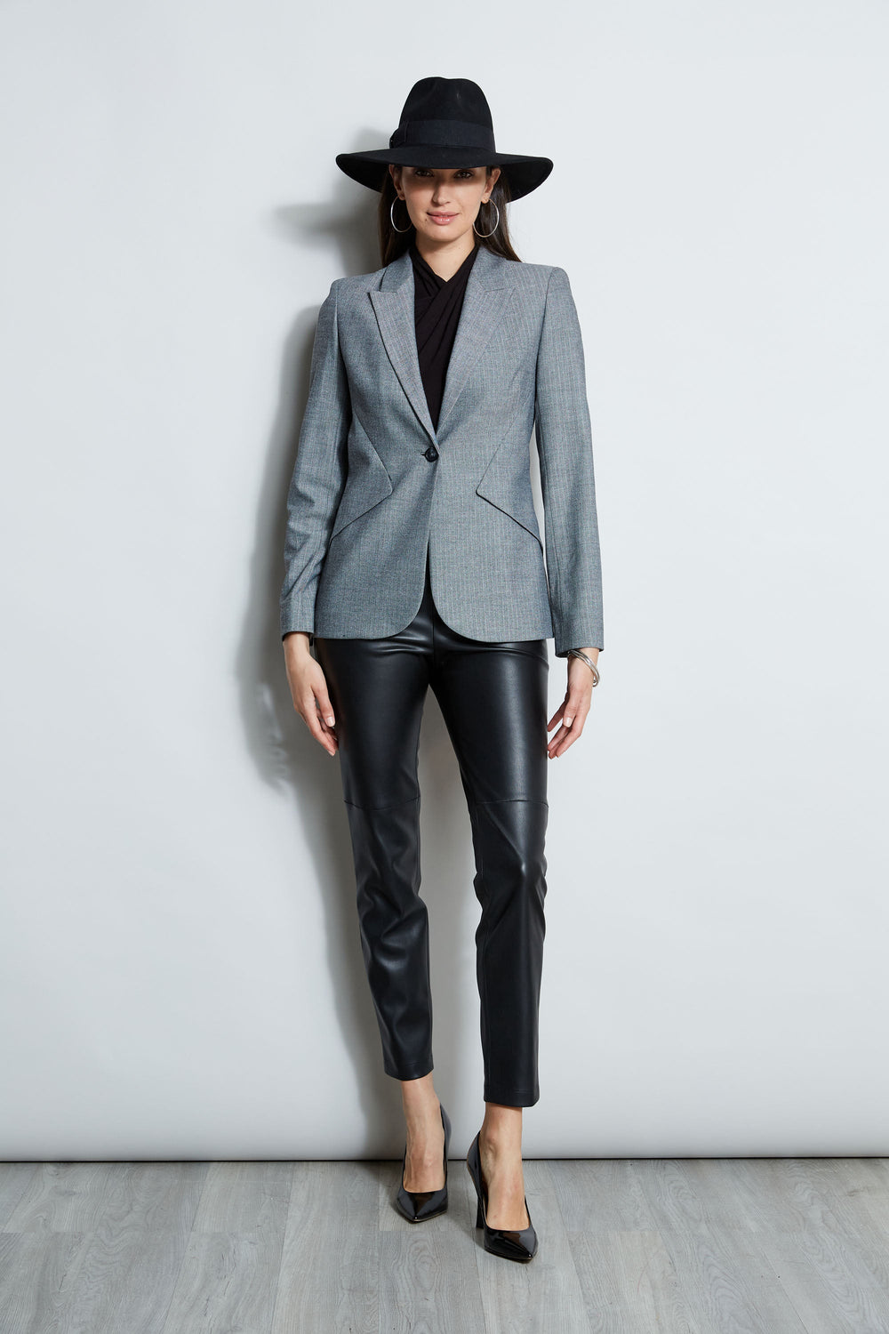 Herringbone Panel Blazer | Elie Tahari MULTI