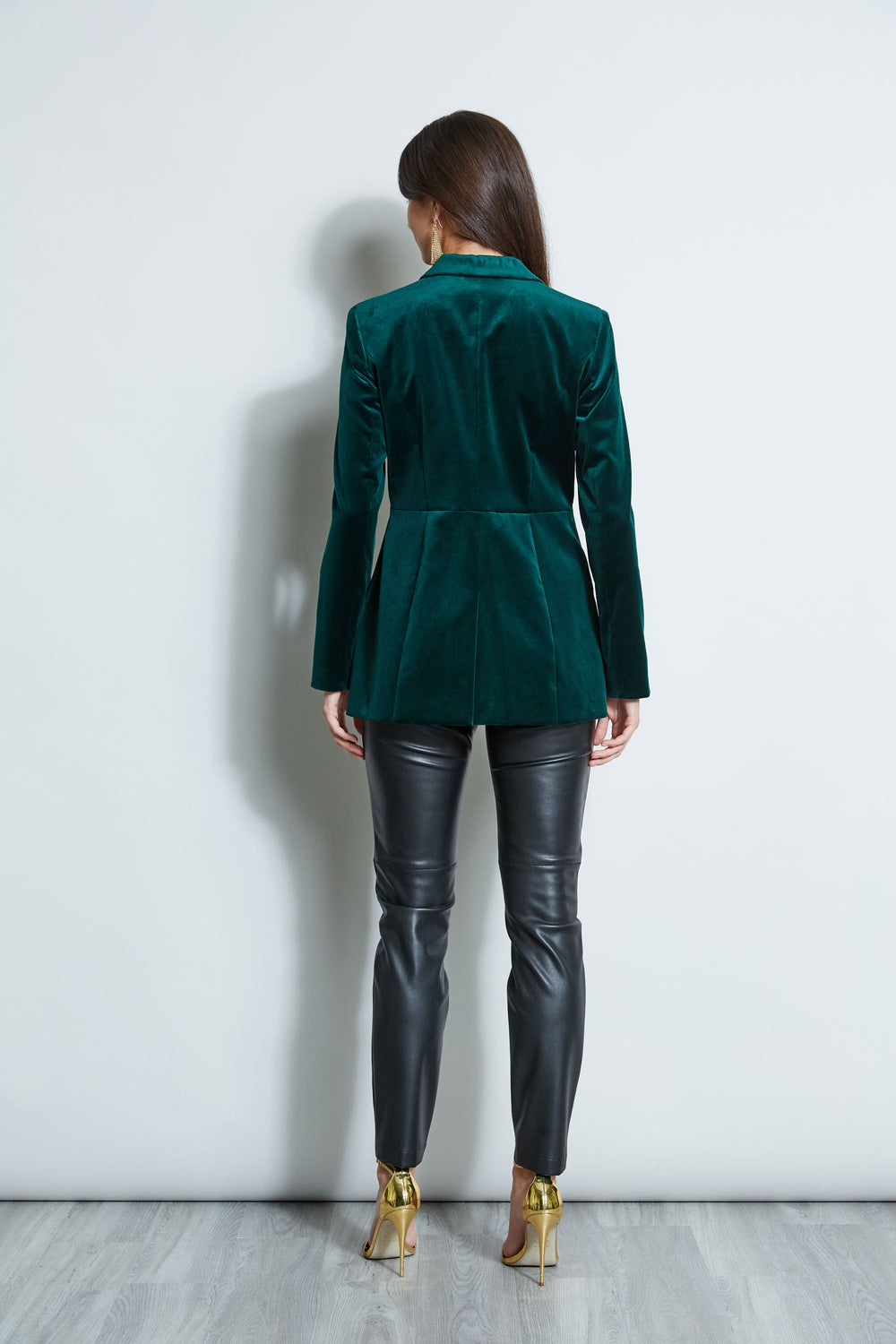Velvet Blazer | Elie Tahari BOTTLE GREEN