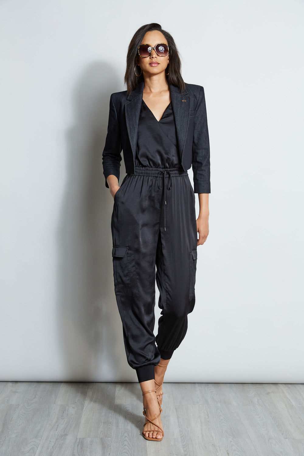 Cropped Denim Jacket | Elie Tahari INDIGO