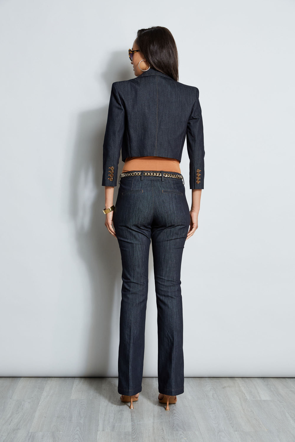 Cropped Denim Jacket | Elie Tahari INDIGO
