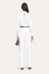 Crepe Pleated Pant | Elie Tahari FOAM