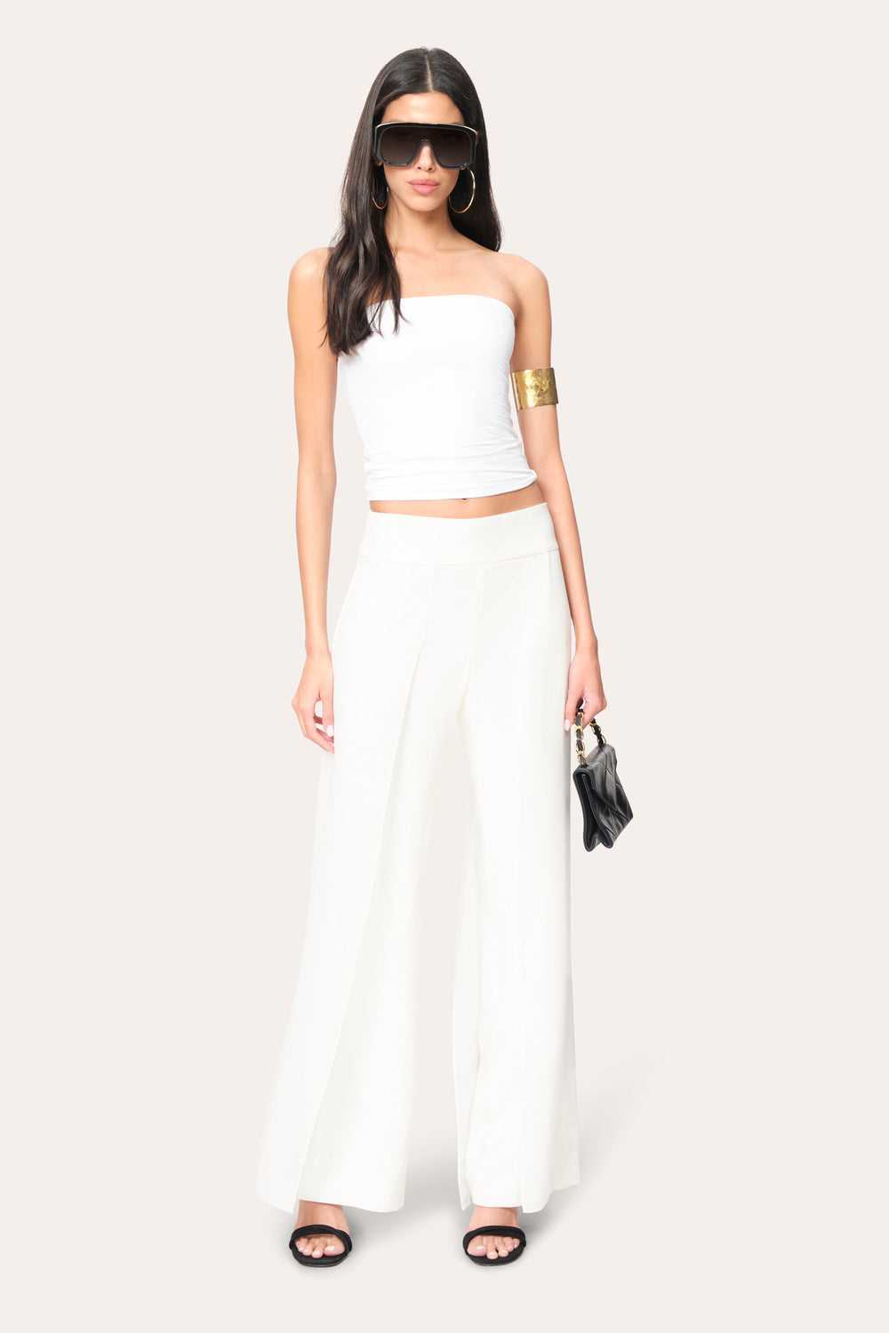 Chiffon Panel Pant | Elie Tahari FOAM