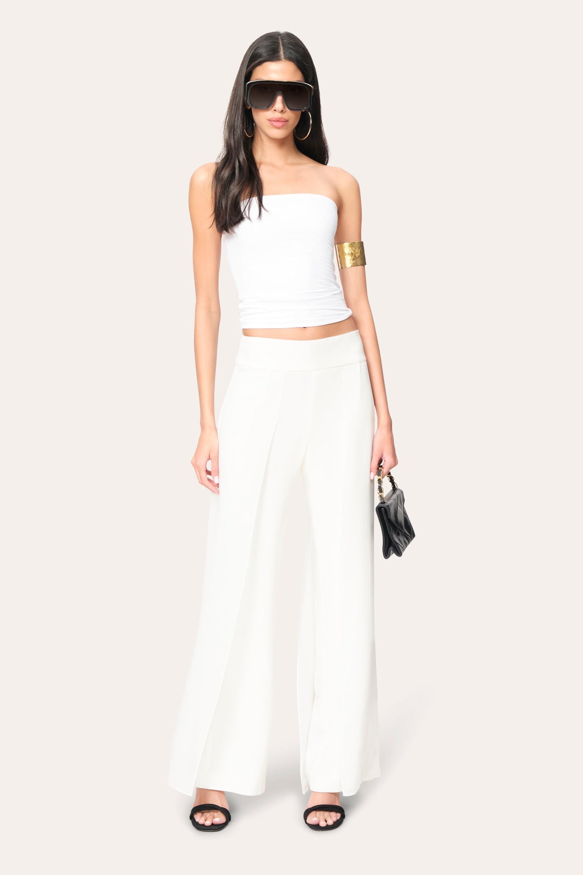 Chiffon Panel Pant | Elie Tahari FOAM