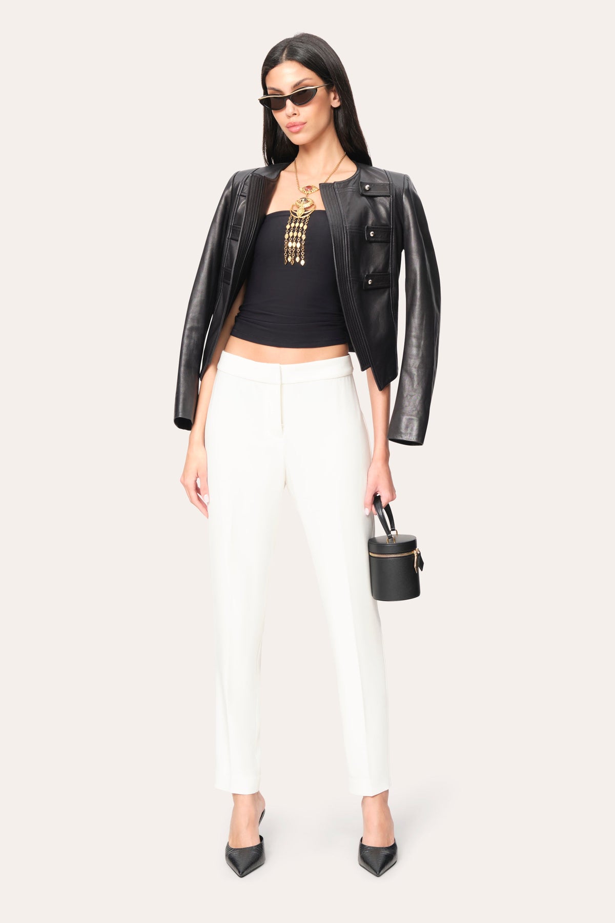 Slim Crepe Pant | Elie Tahari FOAM