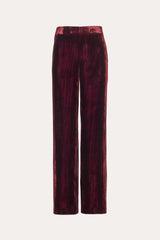 Velvet Fluid Pant | Elie Tahari BURGUNDY