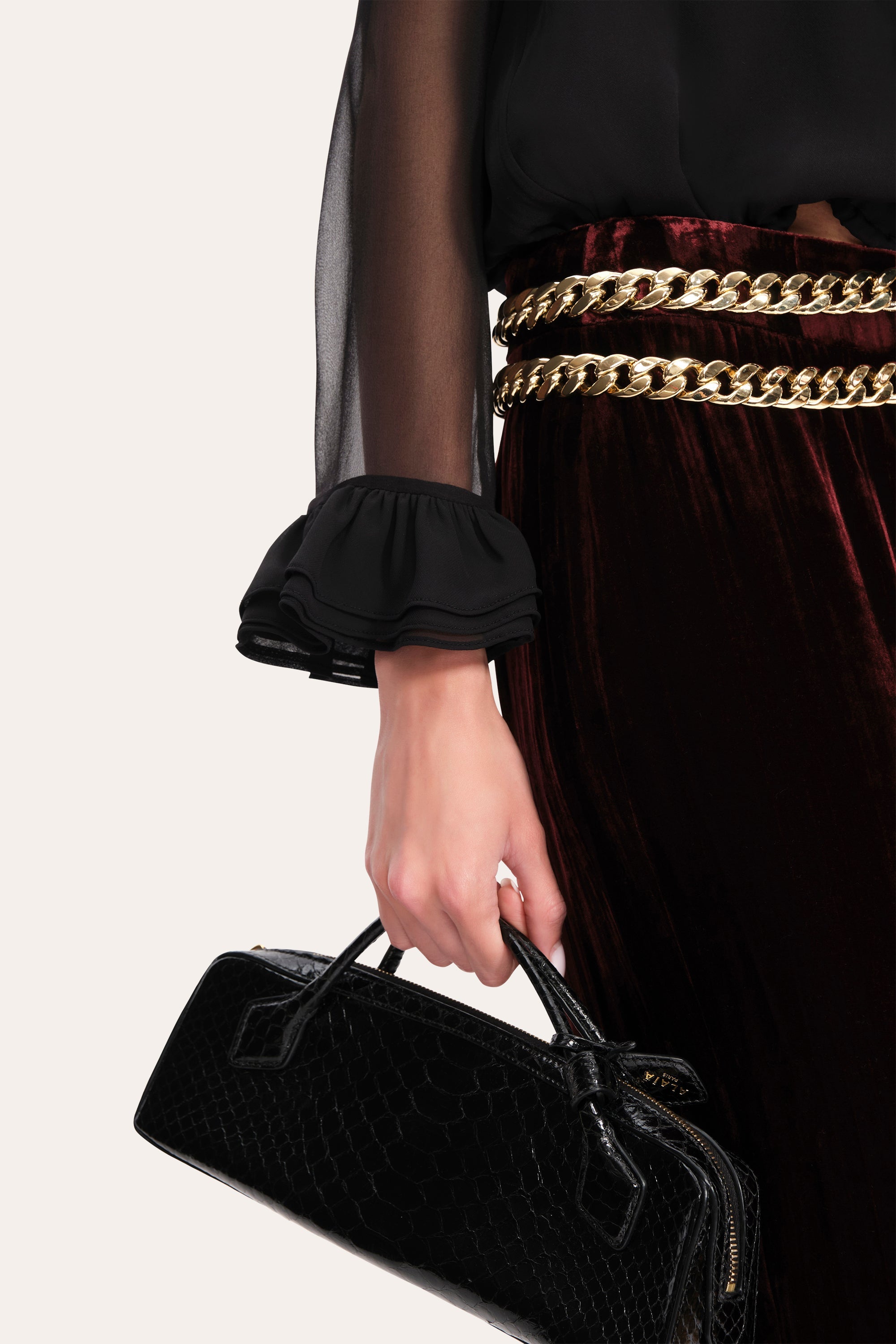Velvet Fluid Pant | Elie Tahari BURGUNDY