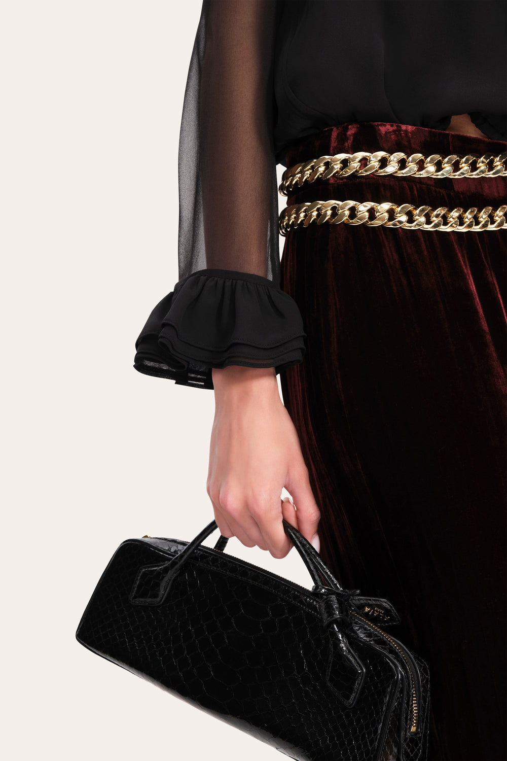 Velvet Fluid Pant | Elie Tahari BURGUNDY