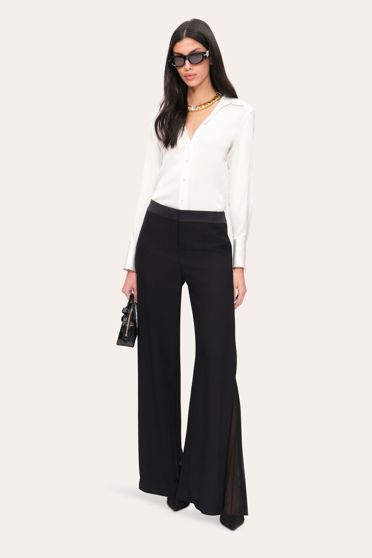 Fluid Pleated Pant | Elie Tahari BLACK