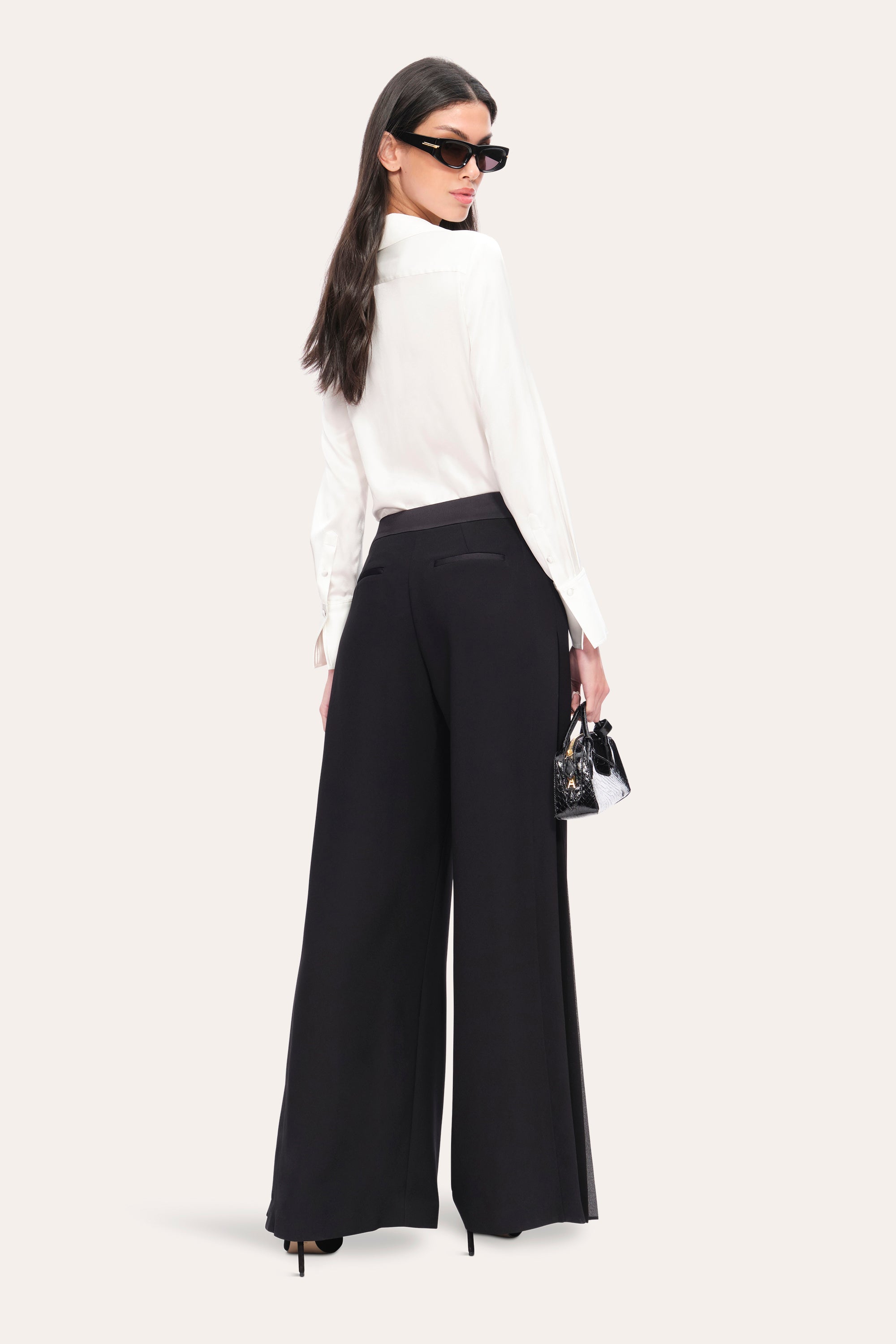 Fluid Pleated Pant | Elie Tahari BLACK