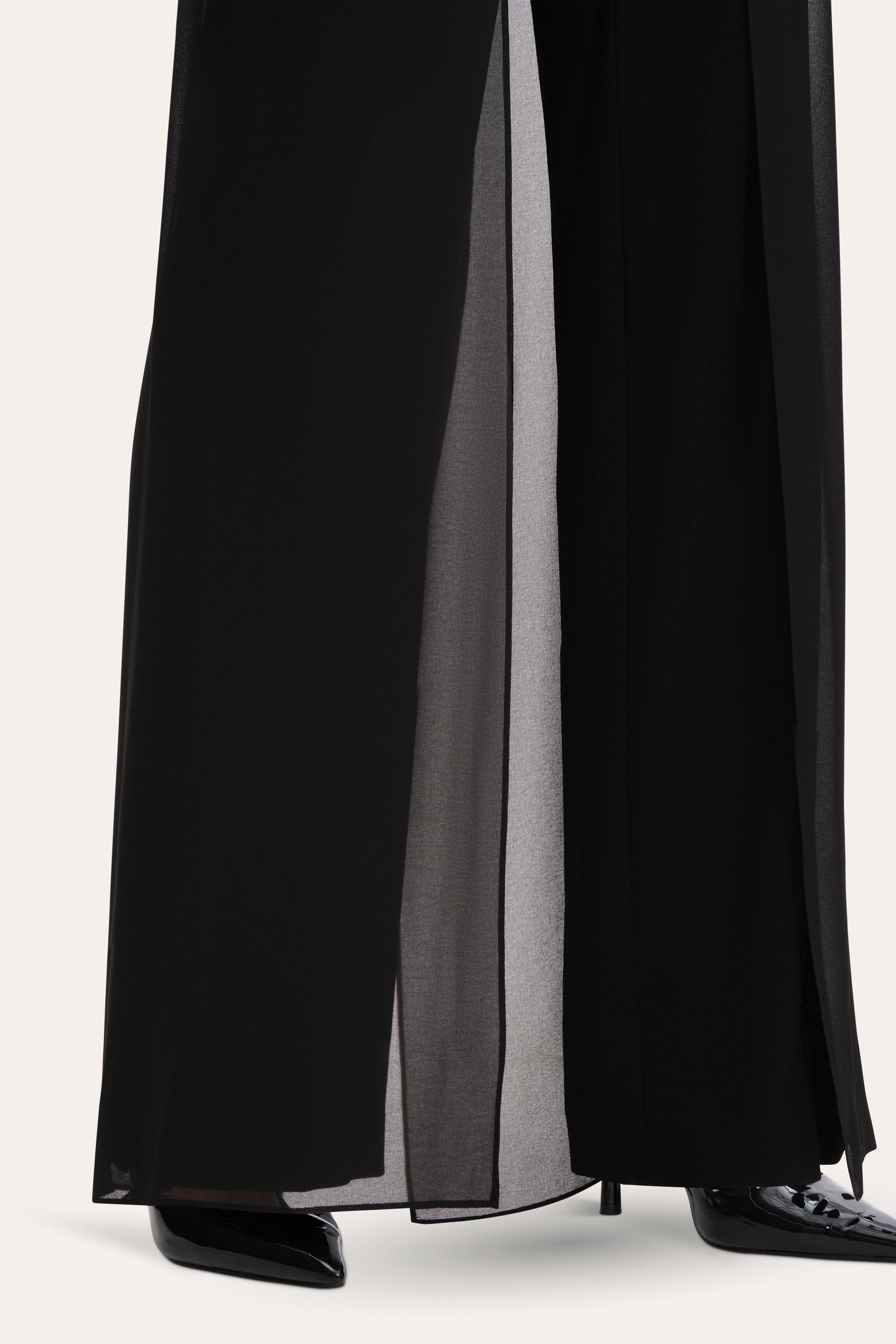 Chiffon Panel Pant | Elie Tahari BLACK