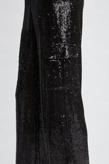 Sequin Pocket Pant | Elie Tahari BLACK