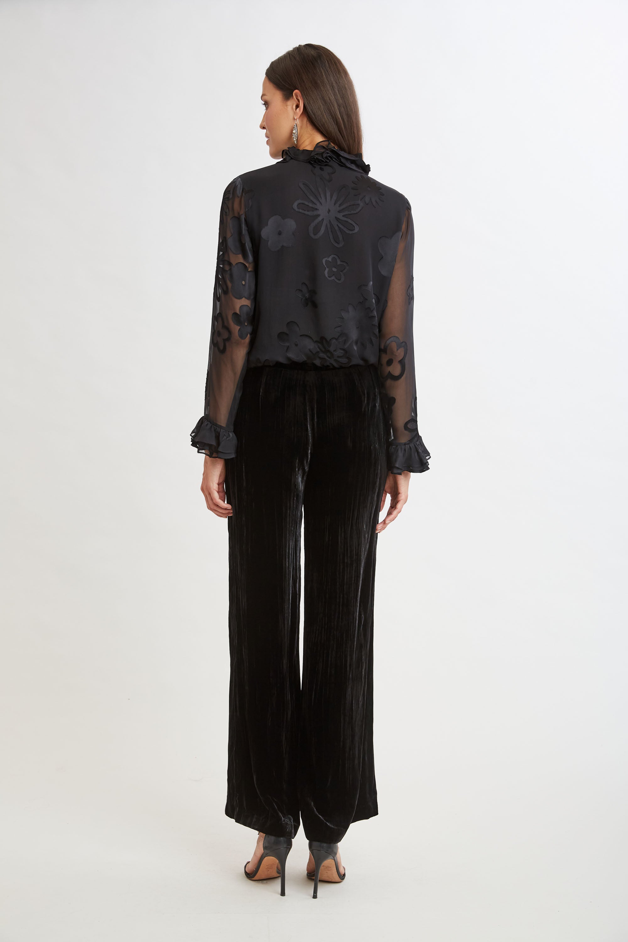 Velvet Fluid Pant | Elie Tahari BLACK