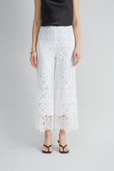 Lace Palazzo Pant | Elie Tahari WHITE