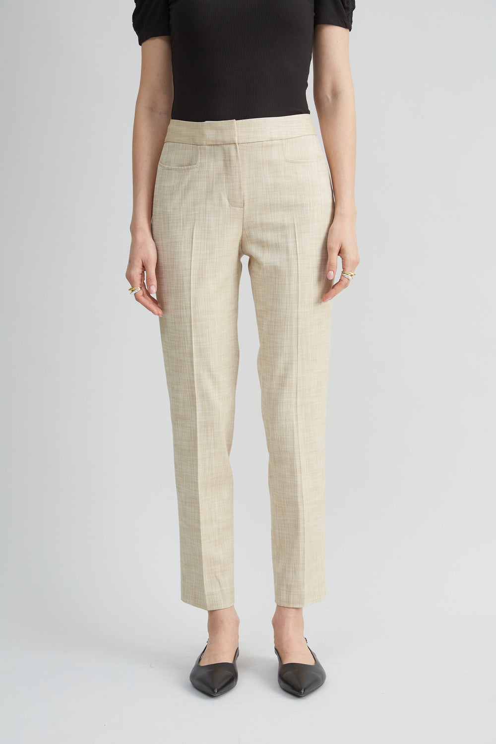 Melange Slim Pant | Elie Tahari CASHEW MELANGE