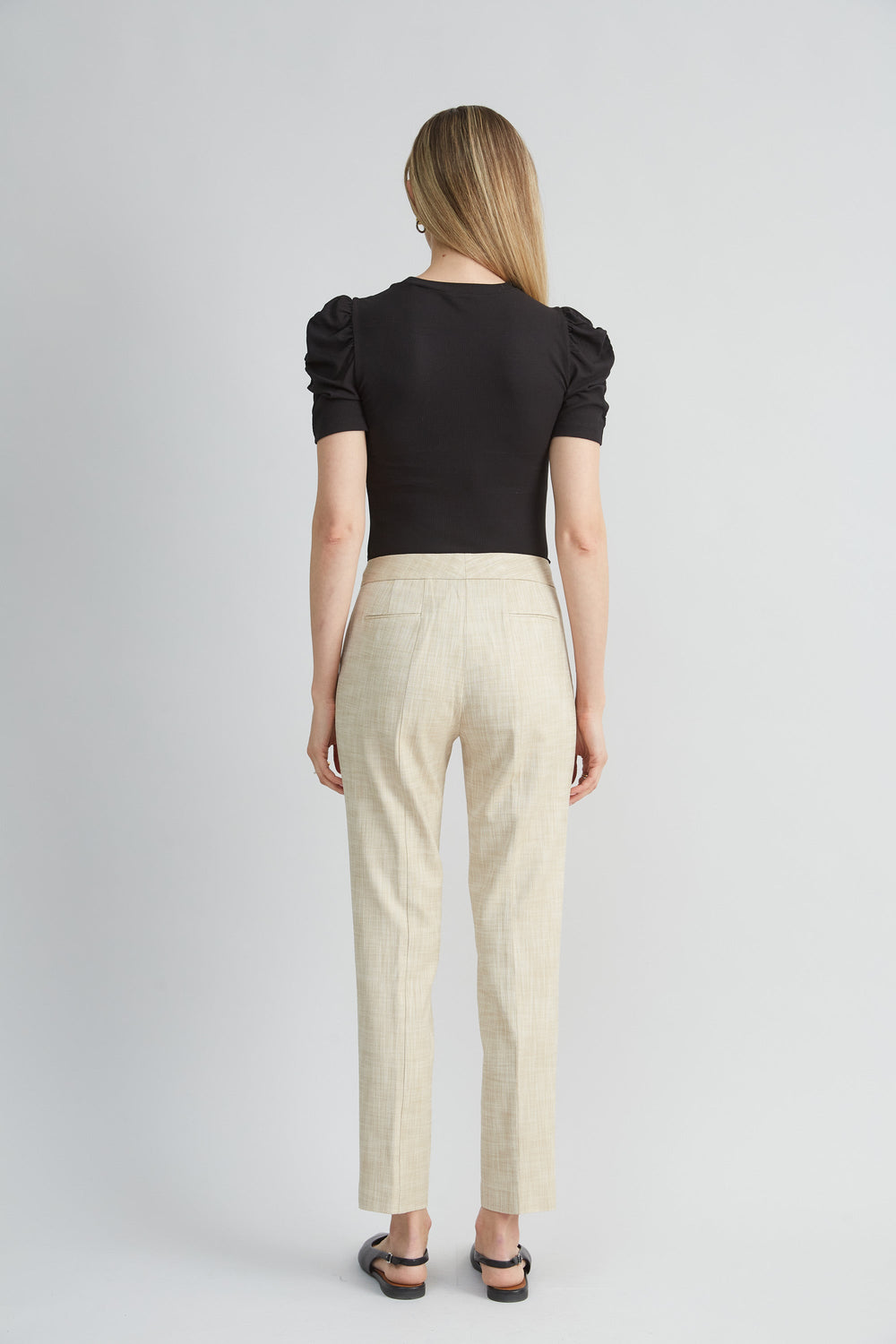 Melange Slim Pant | Elie Tahari CASHEW MELANGE