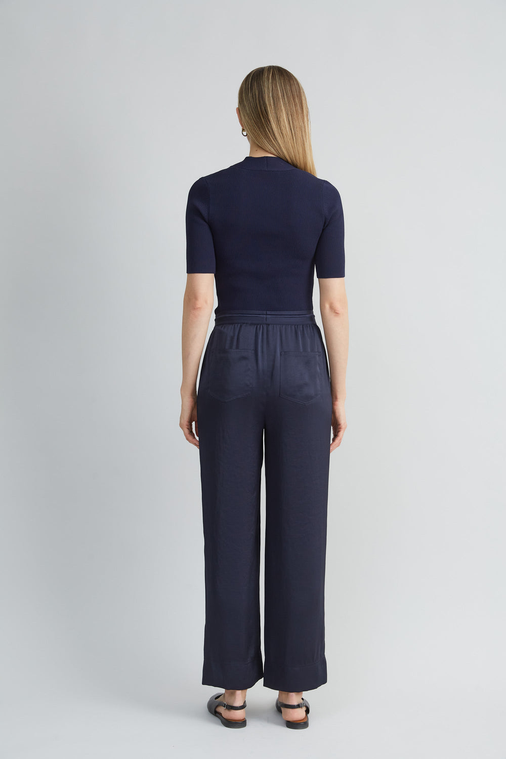 Satin Wide Leg Pant | Elie Tahari STARGAZER