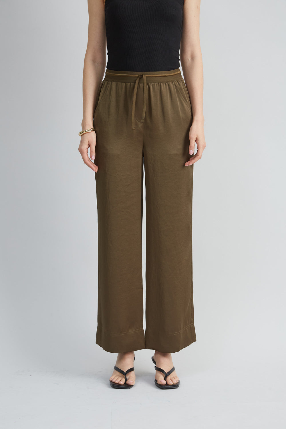 Satin Wide Leg Pant | Elie Tahari SAVOY