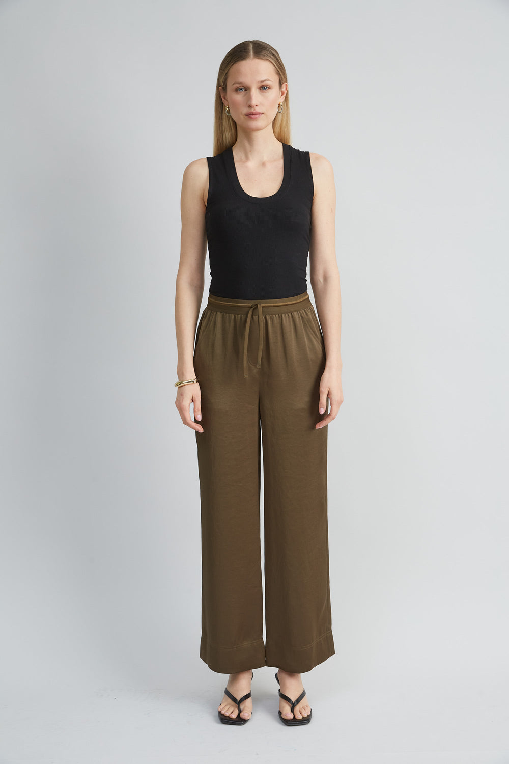 Satin Wide Leg Pant | Elie Tahari SAVOY