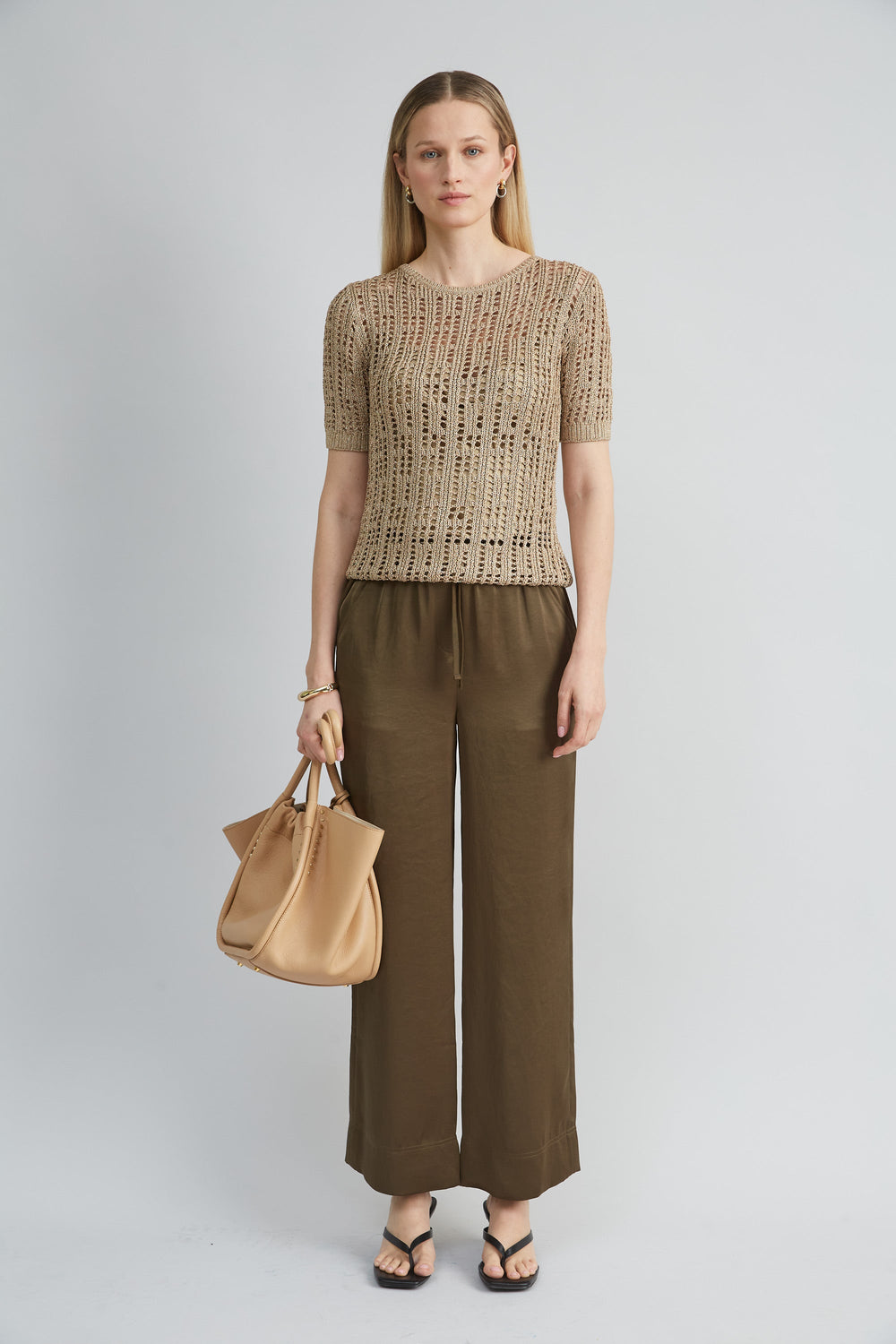 Satin Wide Leg Pant | Elie Tahari SAVOY