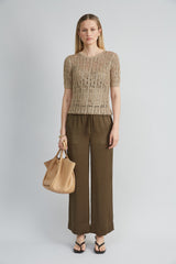 Satin Wide Leg Pant | Elie Tahari SAVOY