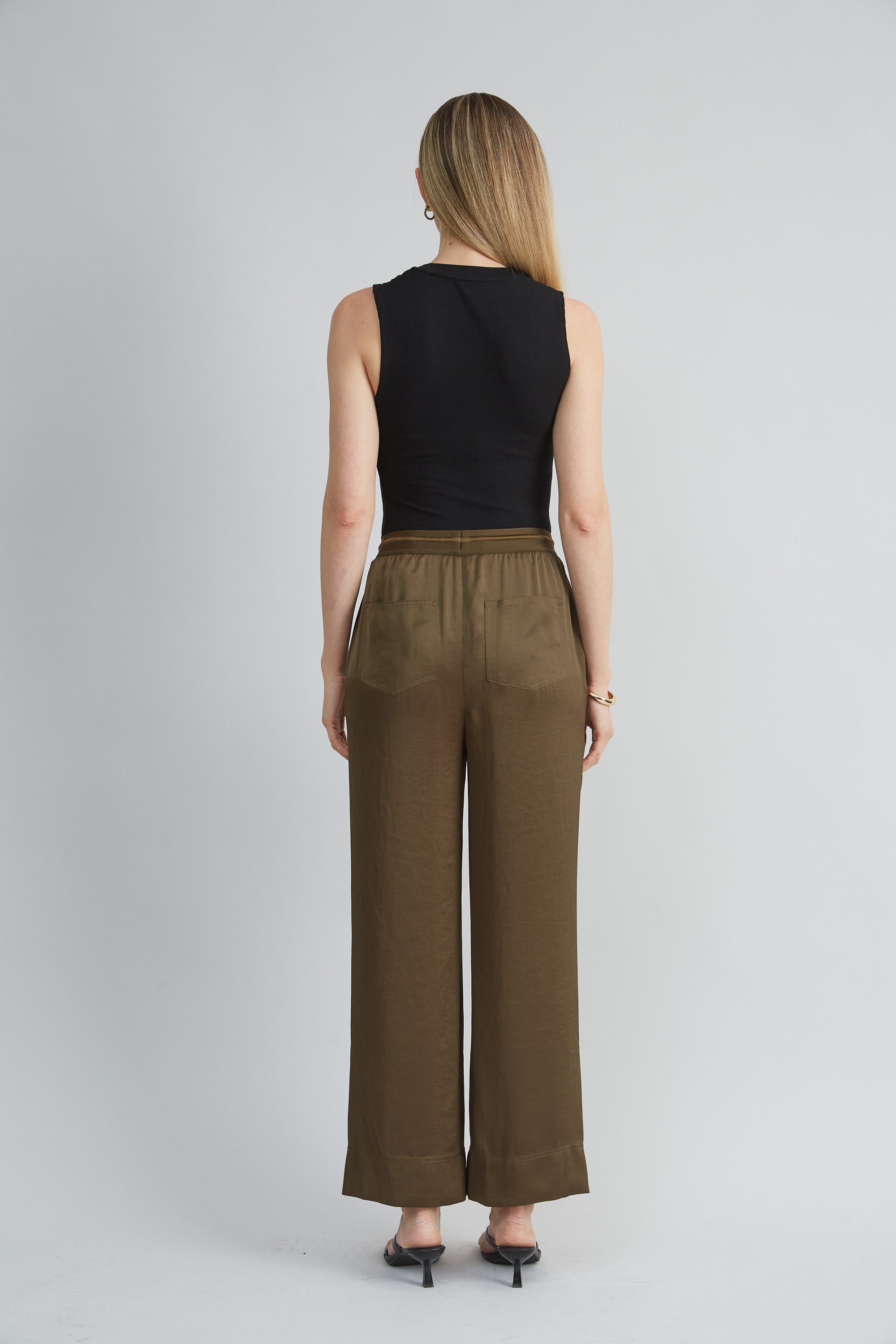 Satin Wide Leg Pant | Elie Tahari SAVOY