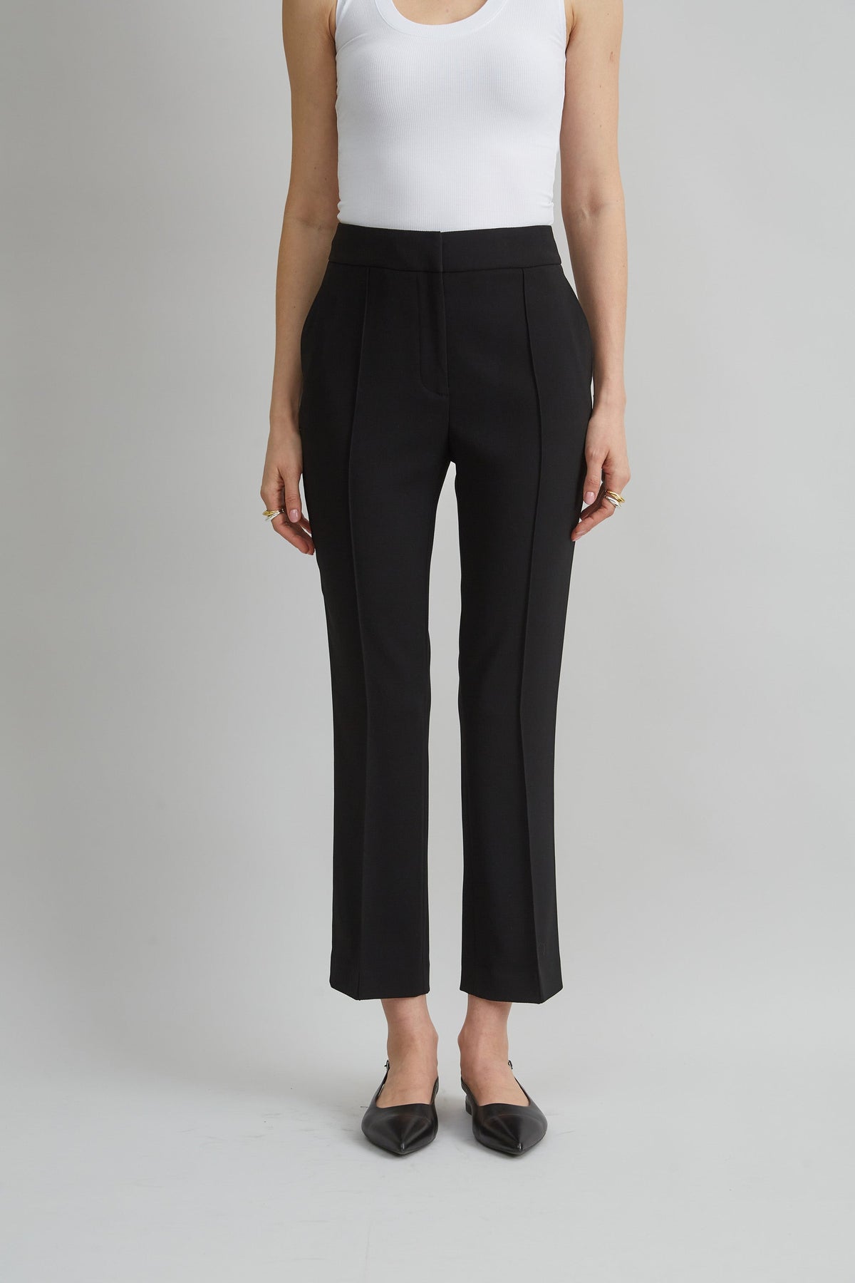 Micro Flare Crepe Pant | Elie Tahari BLACK