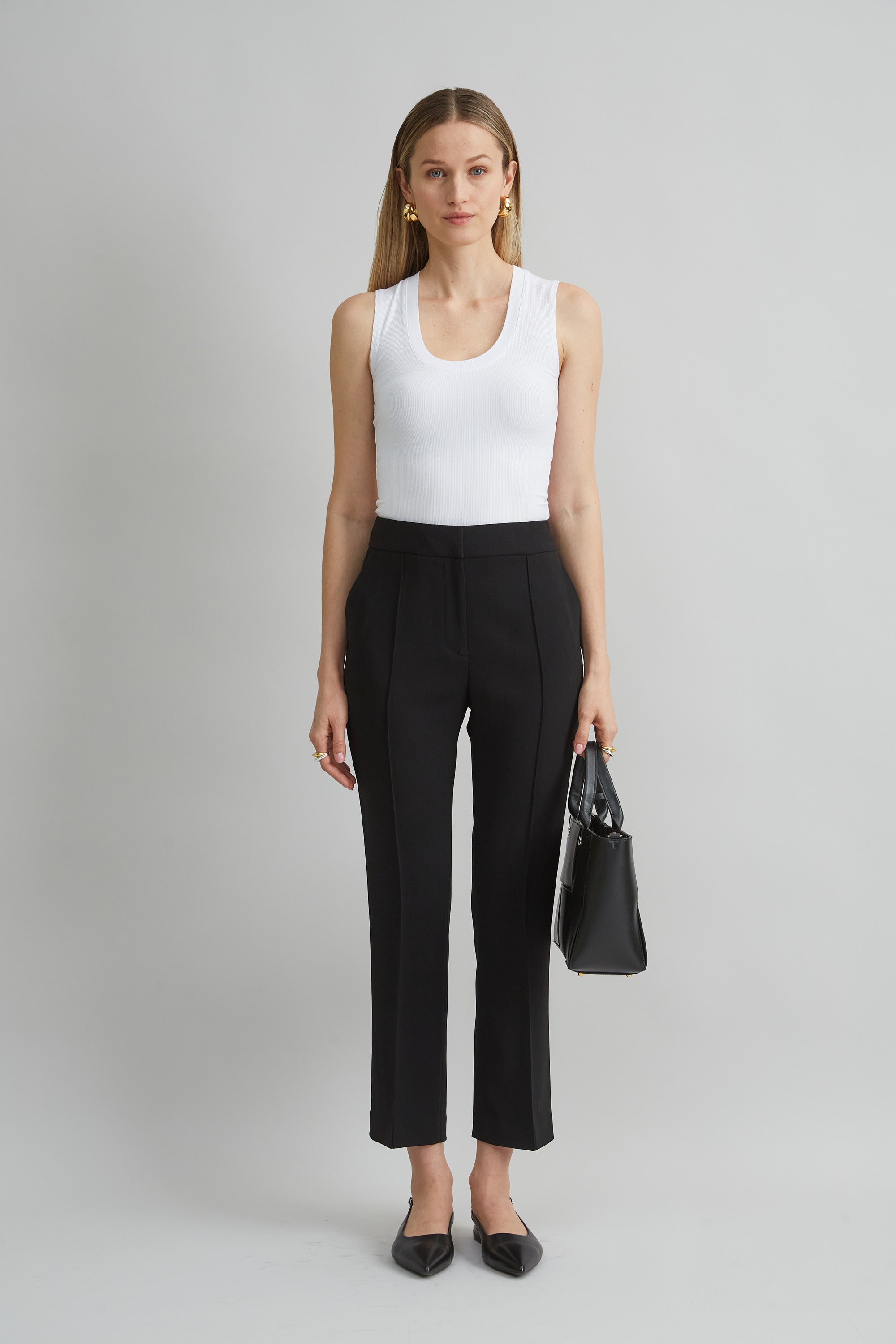 Micro Flare Crepe Pant | Elie Tahari BLACK