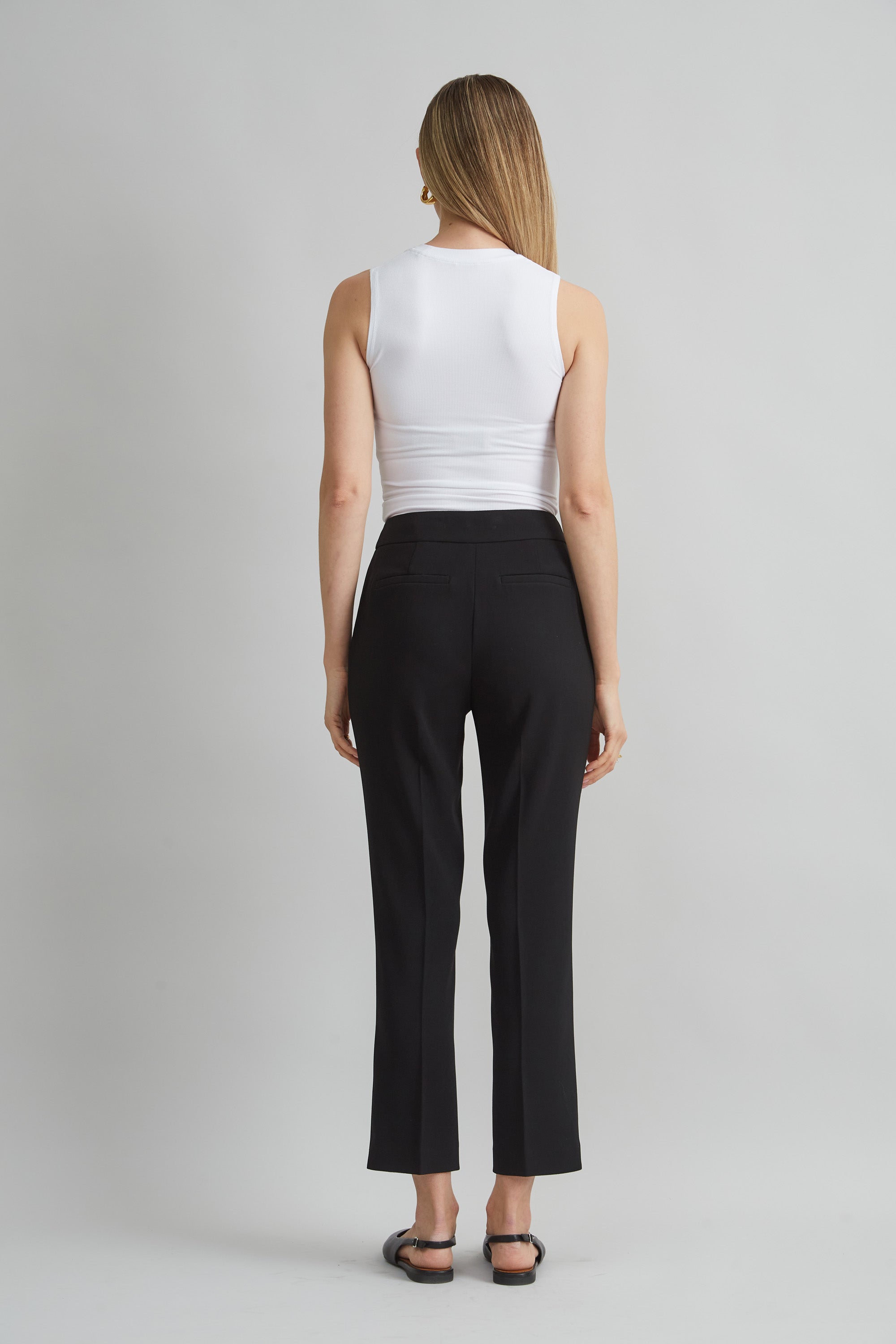 Micro Flare Crepe Pant | Elie Tahari BLACK