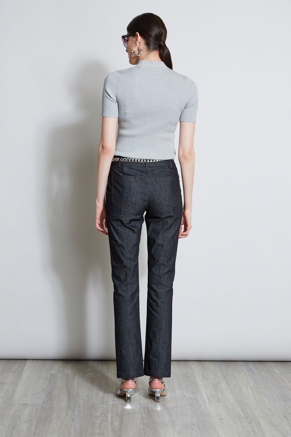 Denim Slit Front Jeans | Elie Tahari INDIGO